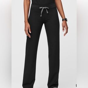 FIGS Black Livingston Basic Scrub Pants Women Medium Tall
